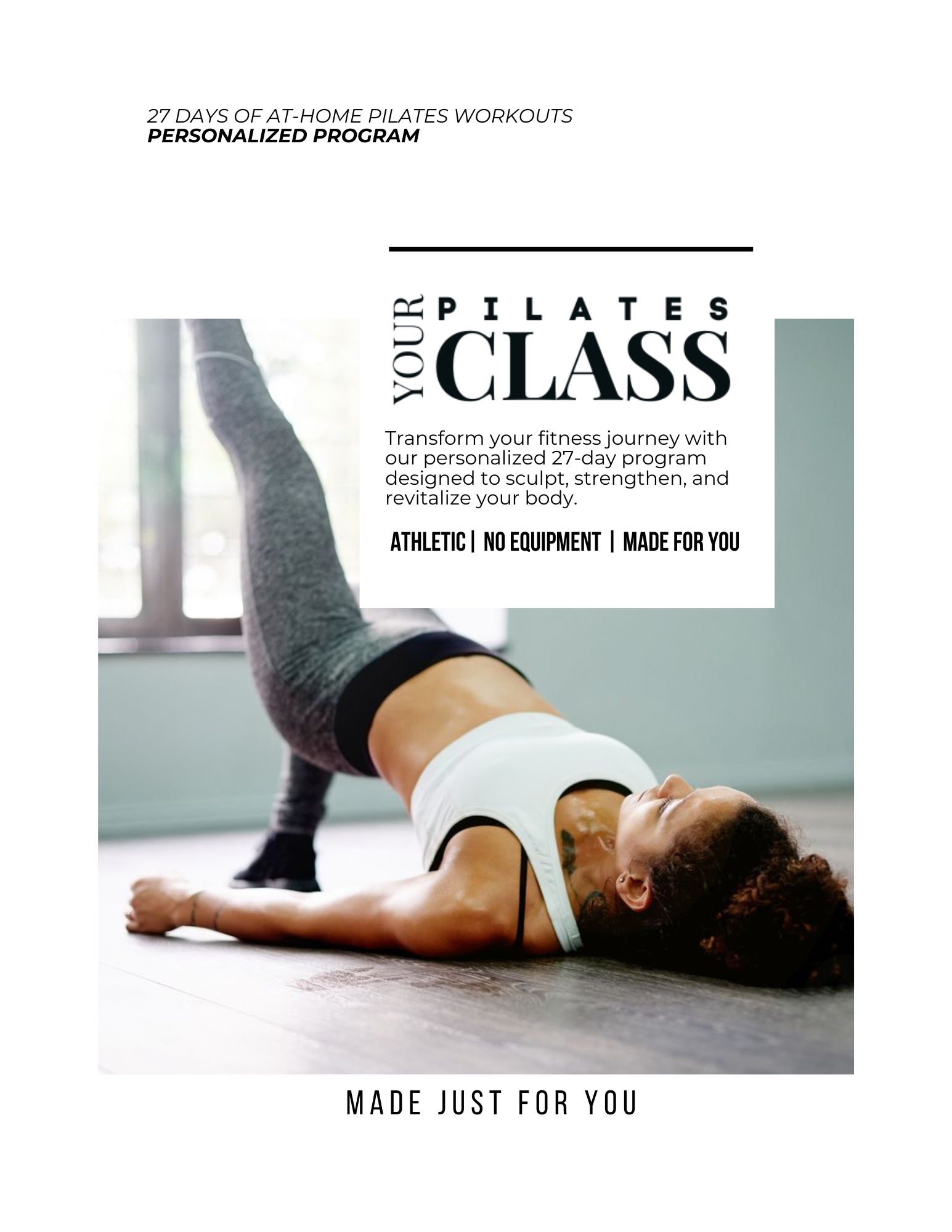 Personalized At-Home Pilates Program