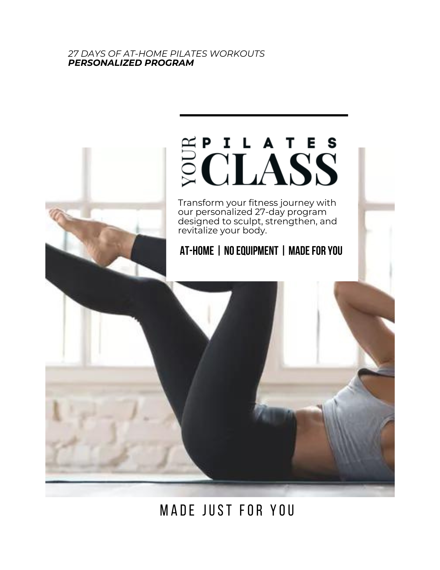 Personalized At-Home Pilates Program